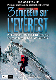 Trois drapeaux sur l'everest